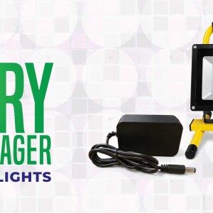 12V Battery Operated Charger for LED Flood Lights