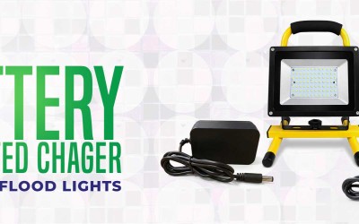 12V Battery Operated Charger for LED Flood Lights