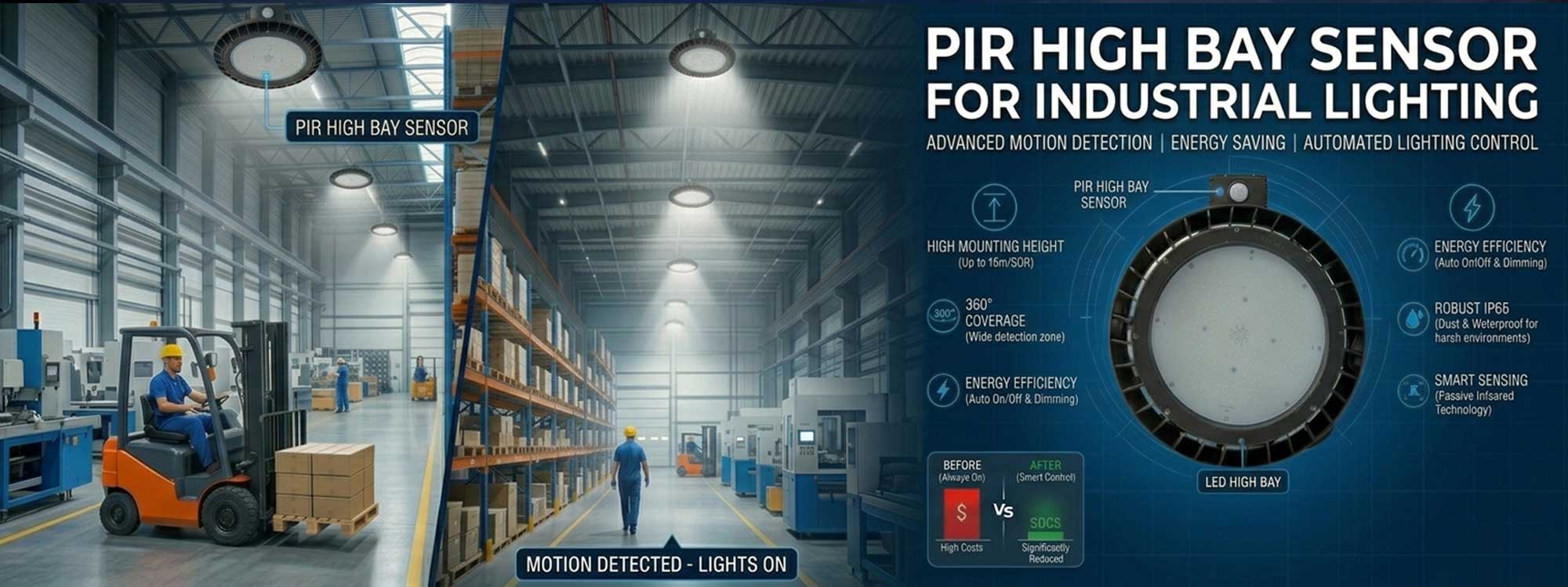 PIR High Bay Sensor for Industrial Lighting PIR High Bay Sensor for Industrial Lighting