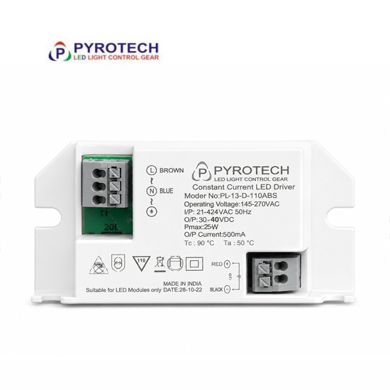 25W (30-40V DC, 500mA) Indoor LED Driver
