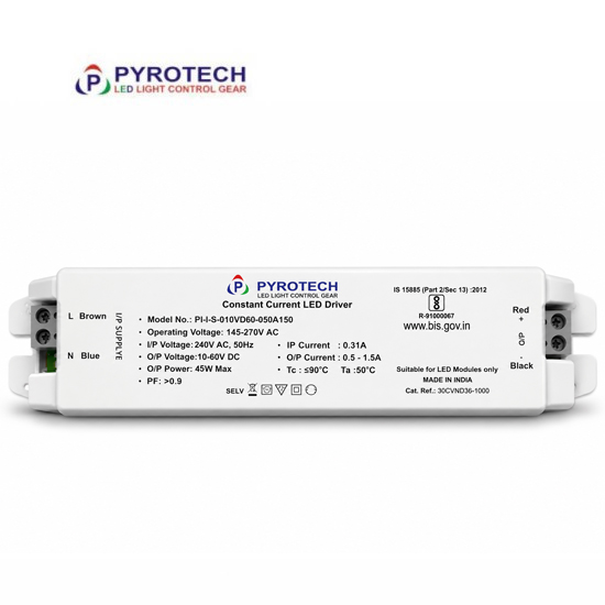 45W (24-38V DC, 850-1000mA)  Linear Dip Switch Indoor LED Driver