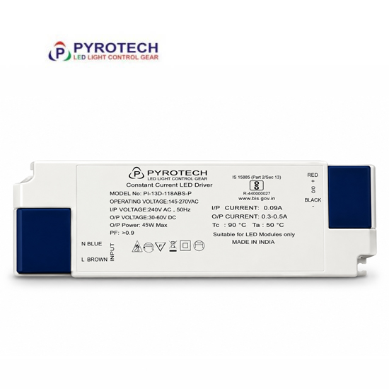 45W (30-40V DC, 100mA) Flicker Free Indoor LED Driver