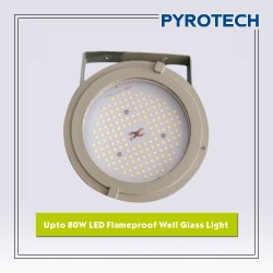 Upto 80W Flameproof Led Well Glass